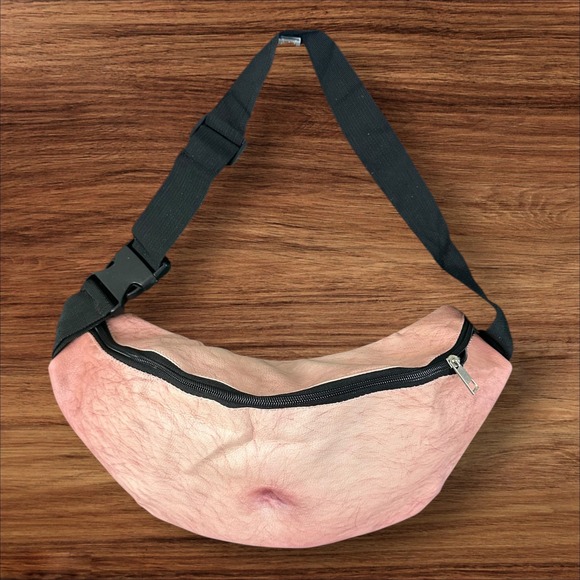 Funny Dad Bod Belly Fanny Pack Waist Bag Beer‎ Money Pouch Novelty Gag Gift - Picture 2 of 7